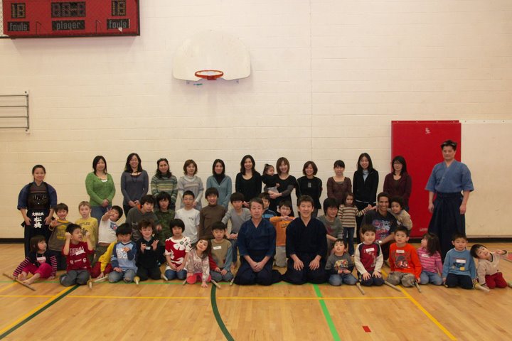 The parents, students, and teachers of the Nikka Gakuen Kids Kendo Club: all done for the love of the students