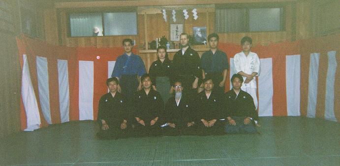 As part of the filming crew on the set for filming the only official video issued on the Sugino-style of Katori Shinto Ryu. (Mr. Tong is the first person from the left in the back row)